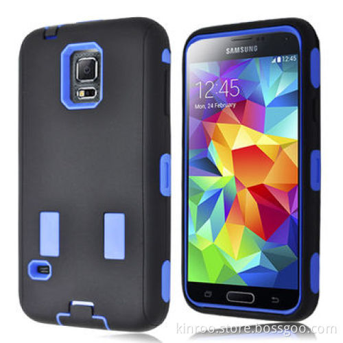 Rugged Silicone and PC Case for Samsung S5